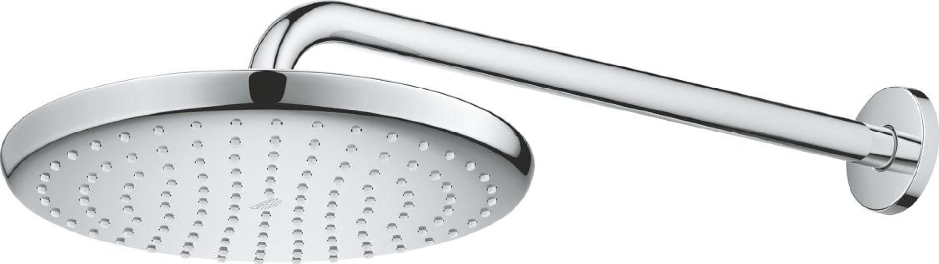 Верхний душ с кронштейном Grohe Tempesta 26668000, хром / белый