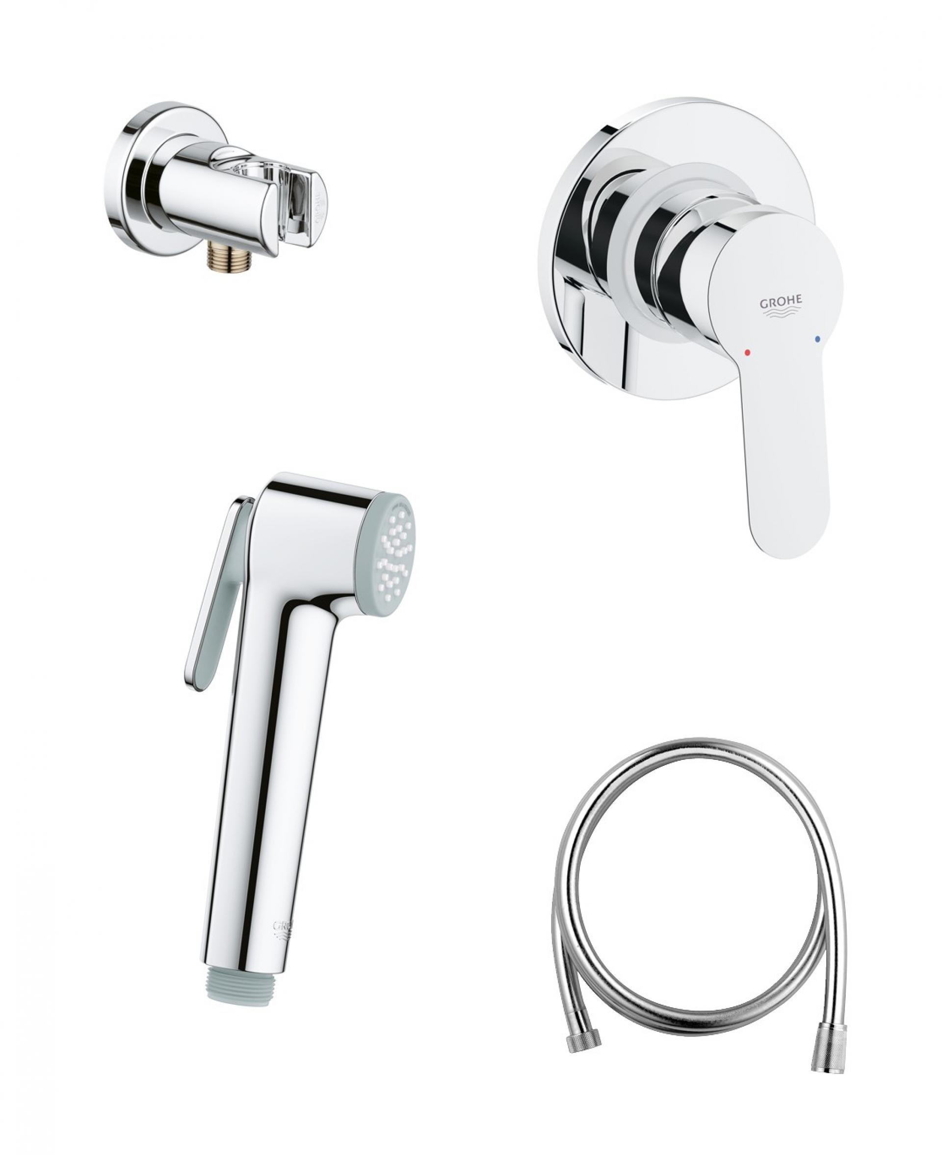 Смеситель для гигиенического душа. Grohe BAUCLASSIC [124901]. 124900 Grohe. Grohe BAUCURVE 124899. Гигиенический душ Grohe 124900.