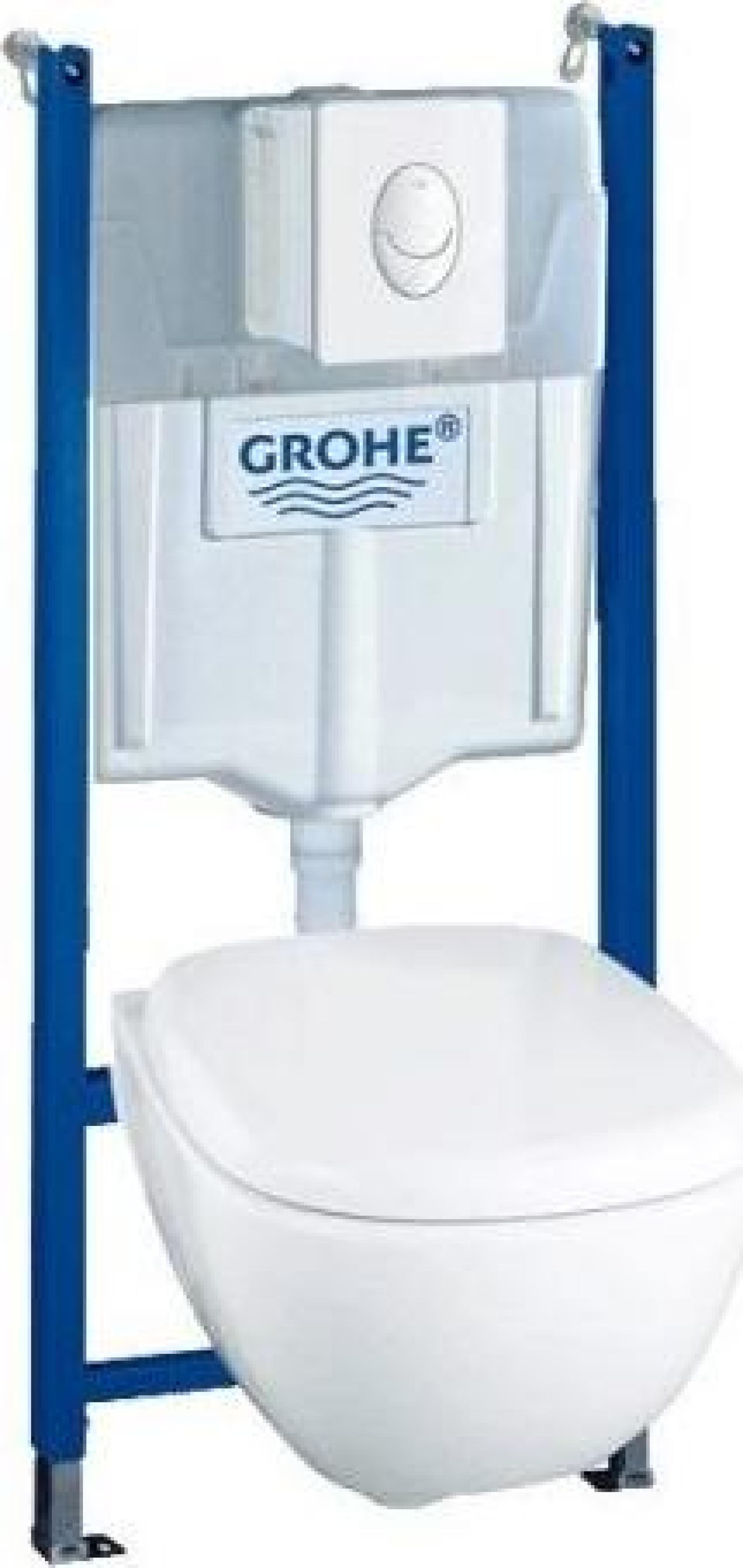 Инсталляция с унитазом и клавишей с сиденьем микролифт Grohe Solido 37446000