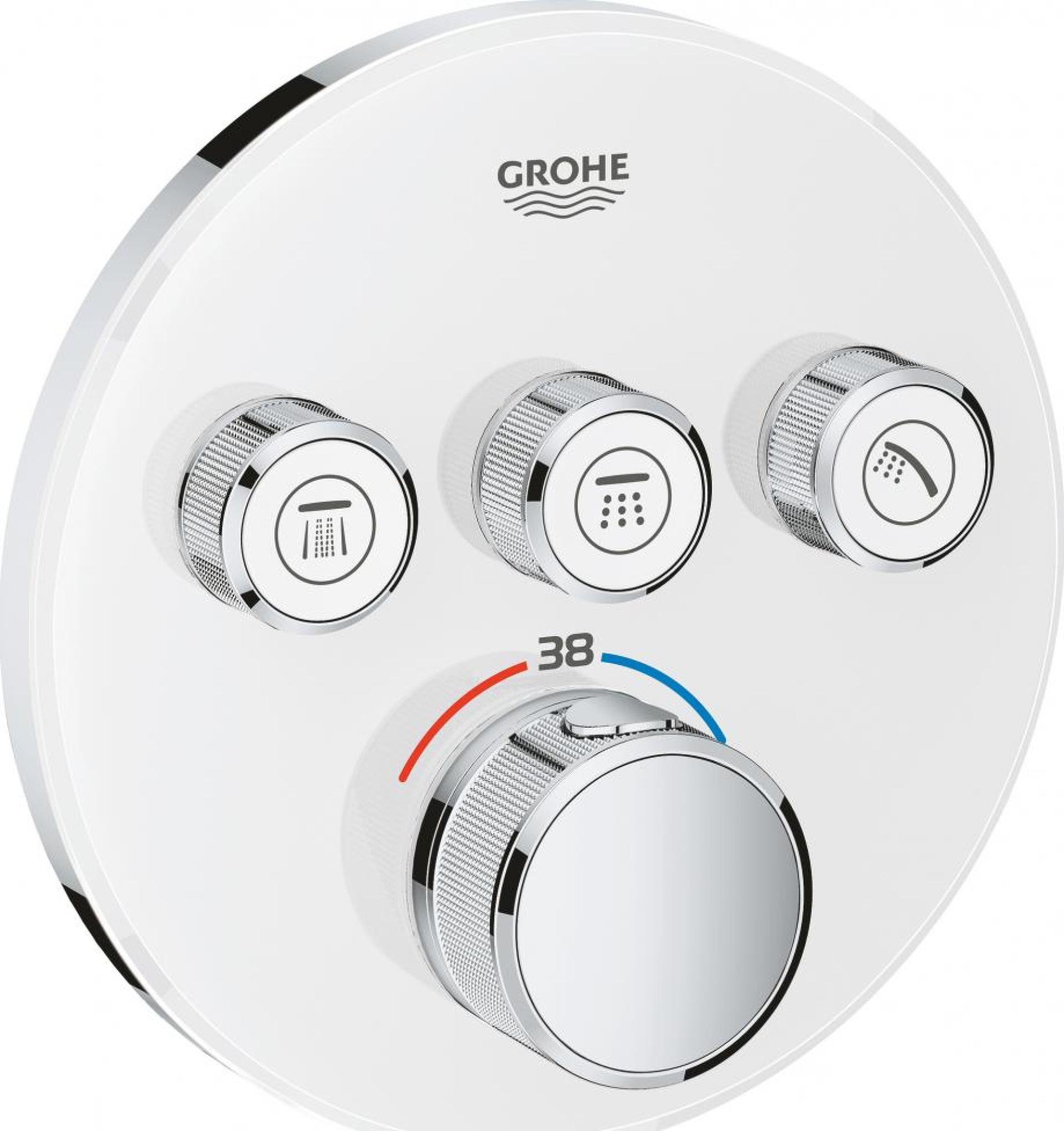 Термостат Grohe Grohtherm SmartControl 29904LS0 для ванны с душем moon white