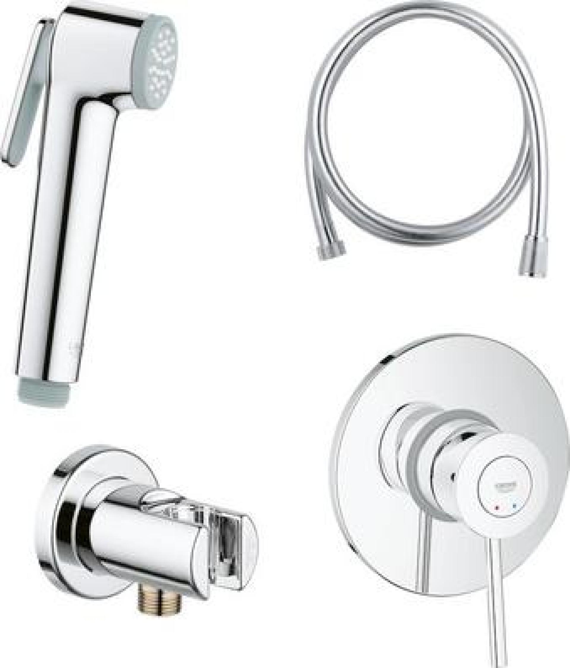 Гигиенический душ Grohe BauClassic 124901 со смесителем