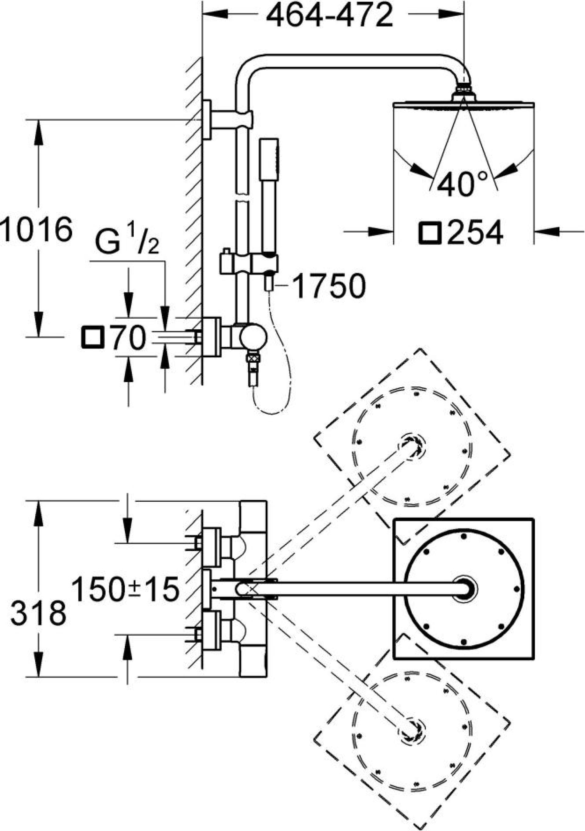 Фото — Grohe Rainshower F-series 27569000  GROHE