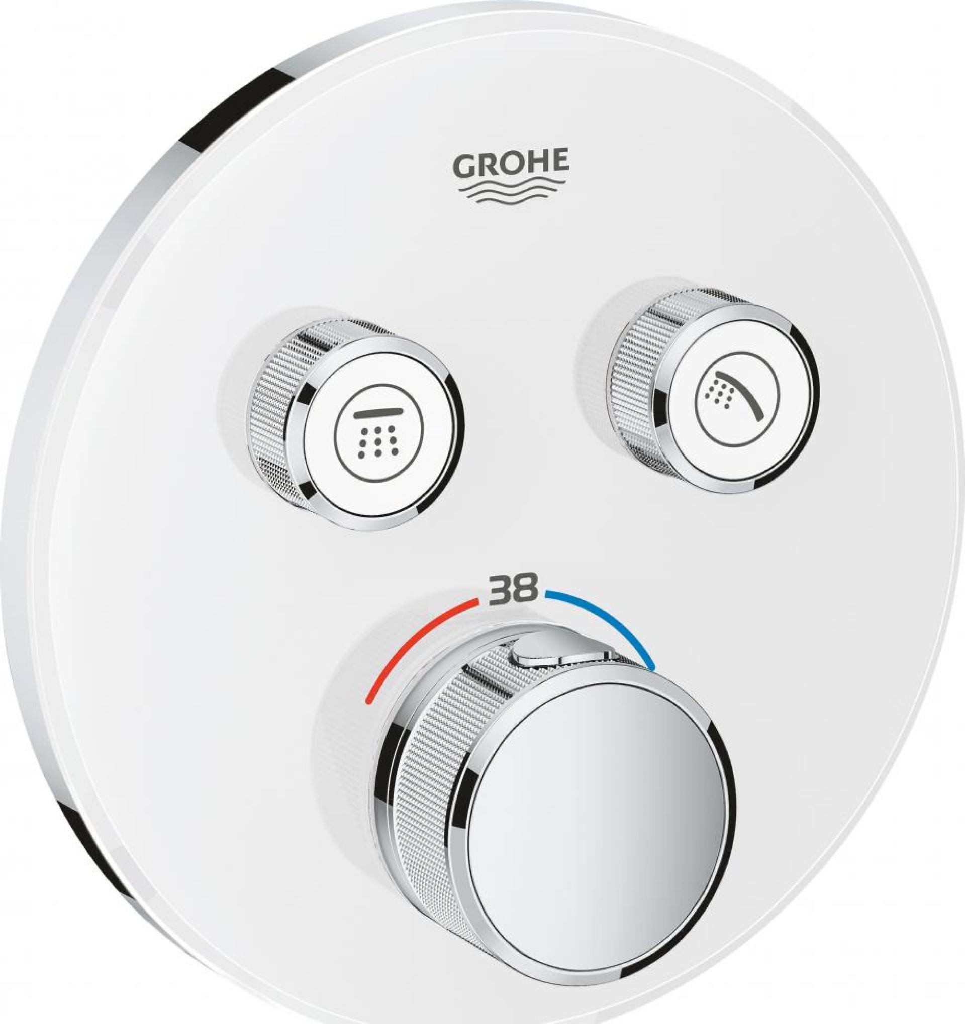 Термостат Grohe Grohtherm SmartControl 29151LS0 для ванны с душем moon white